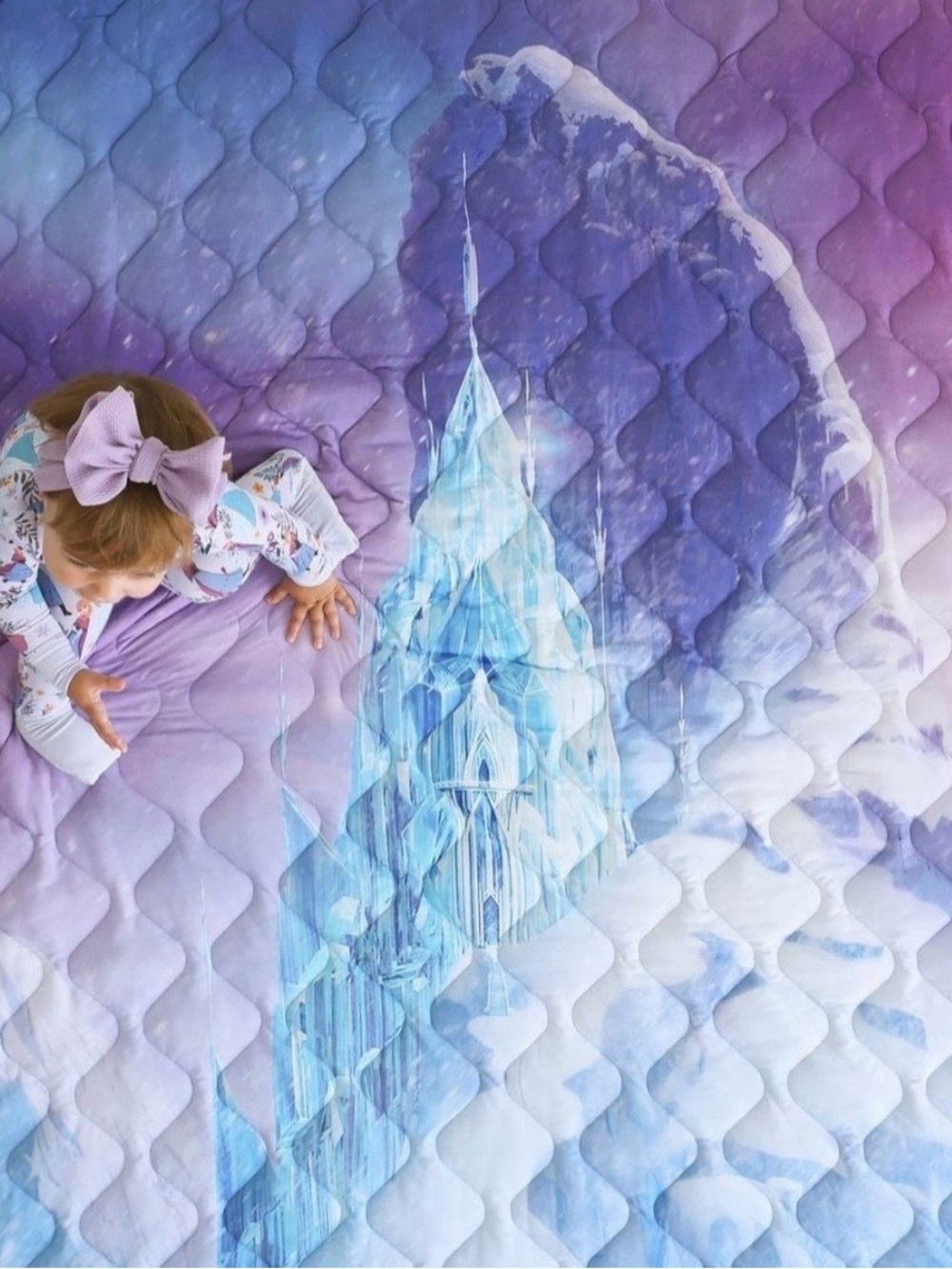 NWT Posh Peanut Disney Frozen Elsa & Frozen Castle Reversible Quilted Patoo